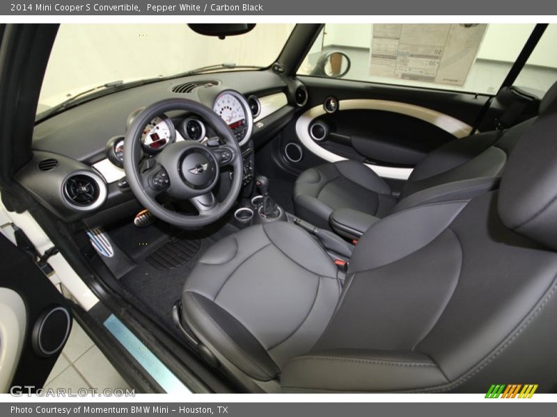  2014 Cooper S Convertible Carbon Black Interior