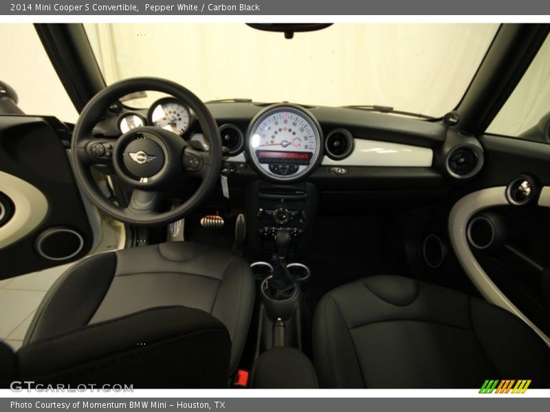 Pepper White / Carbon Black 2014 Mini Cooper S Convertible