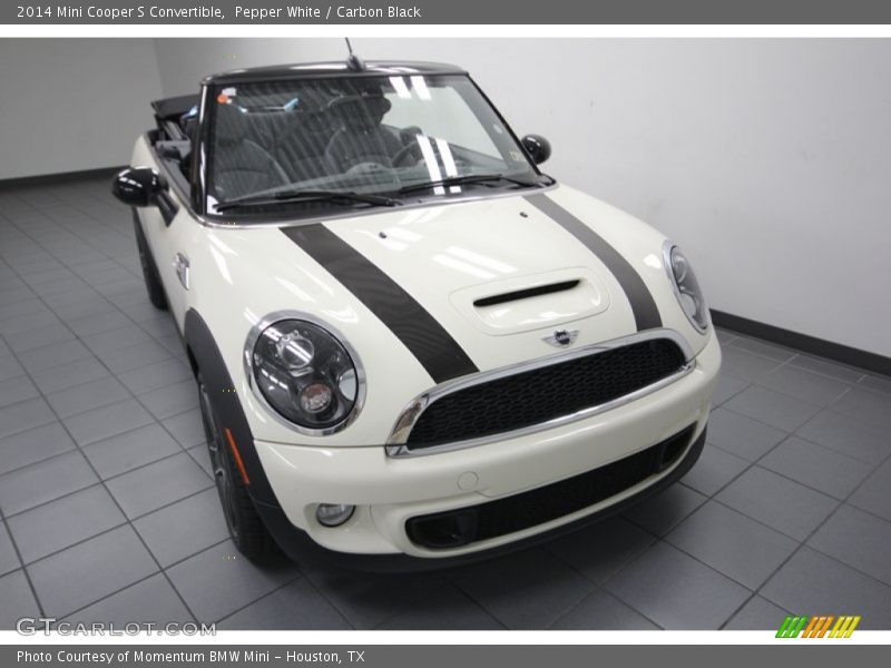 Pepper White / Carbon Black 2014 Mini Cooper S Convertible