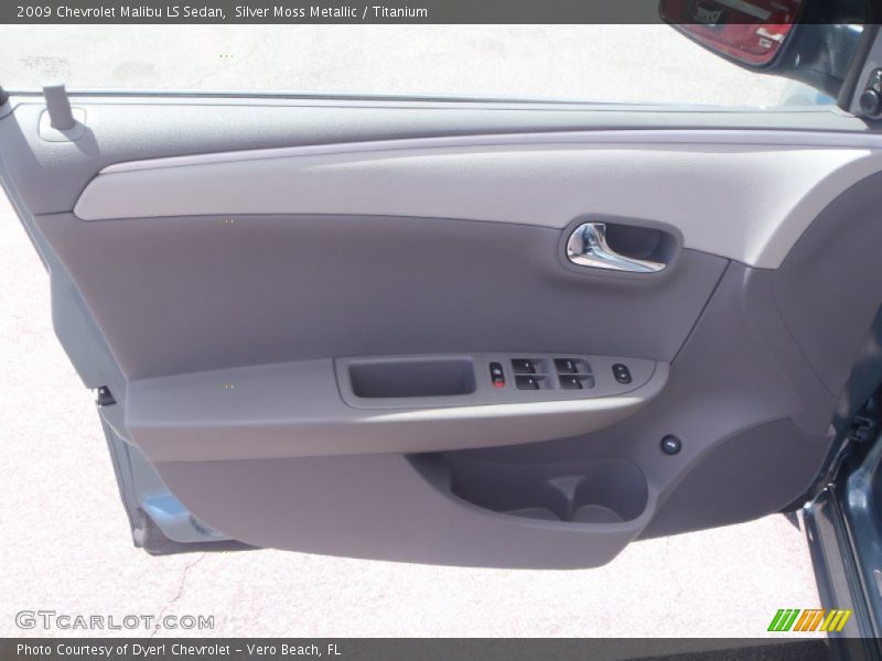 Silver Moss Metallic / Titanium 2009 Chevrolet Malibu LS Sedan