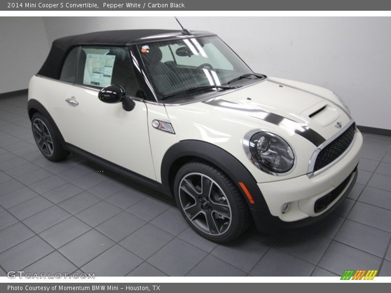Pepper White / Carbon Black 2014 Mini Cooper S Convertible