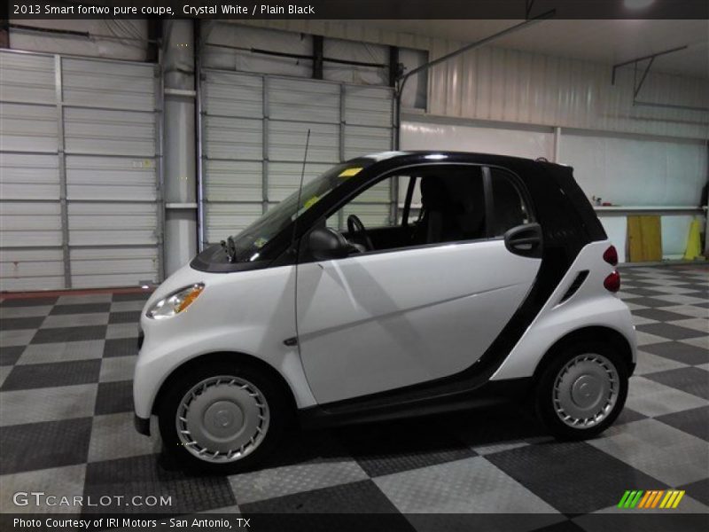 Crystal White / Plain Black 2013 Smart fortwo pure coupe