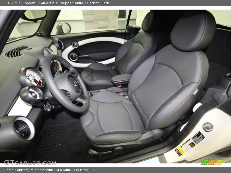 Pepper White / Carbon Black 2014 Mini Cooper S Convertible