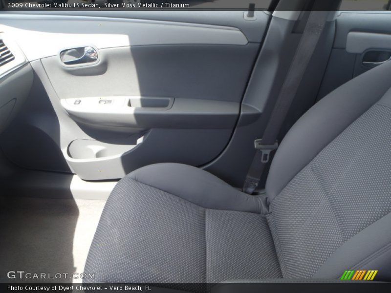 Silver Moss Metallic / Titanium 2009 Chevrolet Malibu LS Sedan