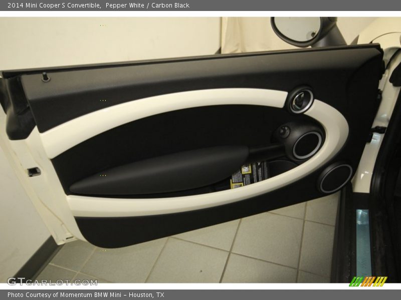 Pepper White / Carbon Black 2014 Mini Cooper S Convertible