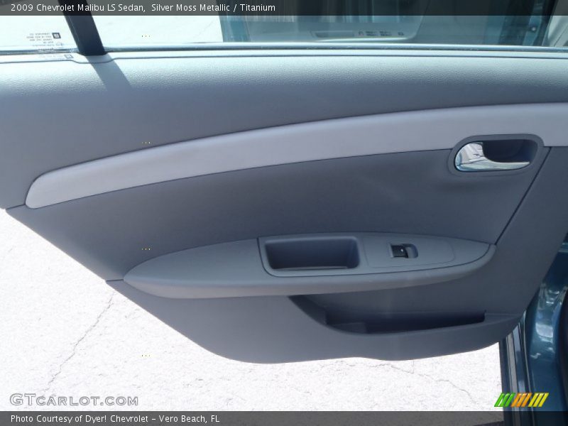 Silver Moss Metallic / Titanium 2009 Chevrolet Malibu LS Sedan