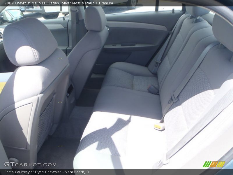 Silver Moss Metallic / Titanium 2009 Chevrolet Malibu LS Sedan