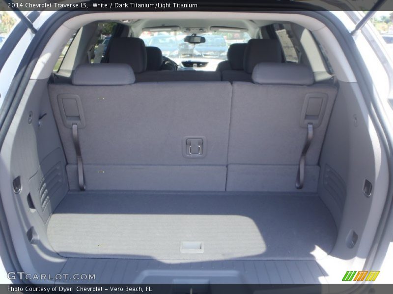 White / Dark Titanium/Light Titanium 2014 Chevrolet Traverse LS