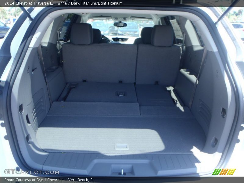 White / Dark Titanium/Light Titanium 2014 Chevrolet Traverse LS
