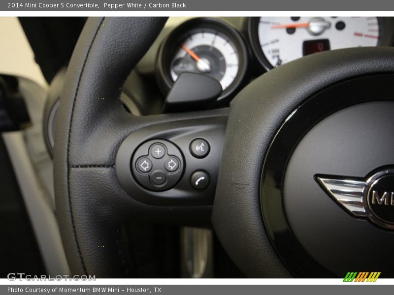 Pepper White / Carbon Black 2014 Mini Cooper S Convertible