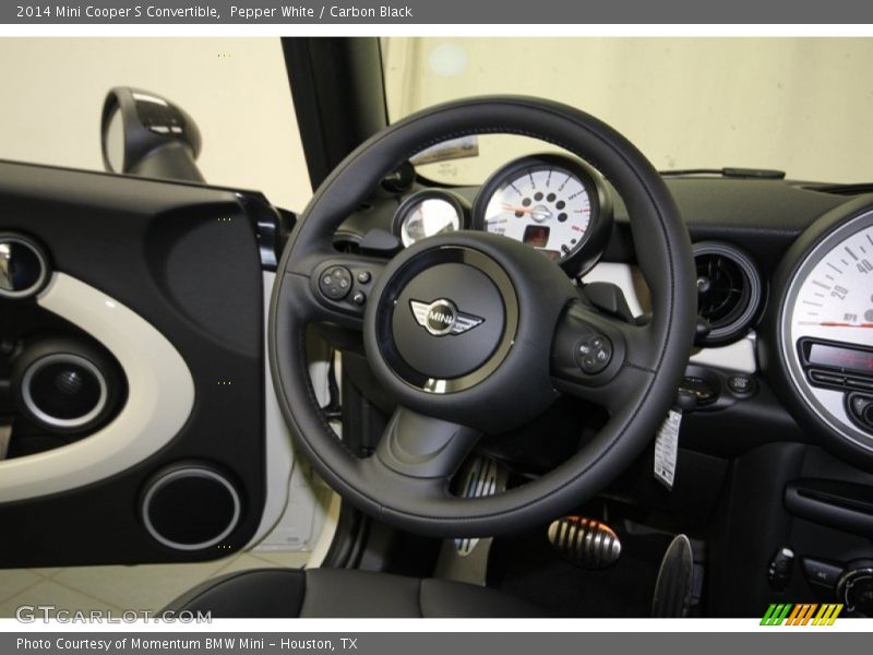 Pepper White / Carbon Black 2014 Mini Cooper S Convertible