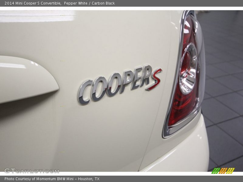 Pepper White / Carbon Black 2014 Mini Cooper S Convertible