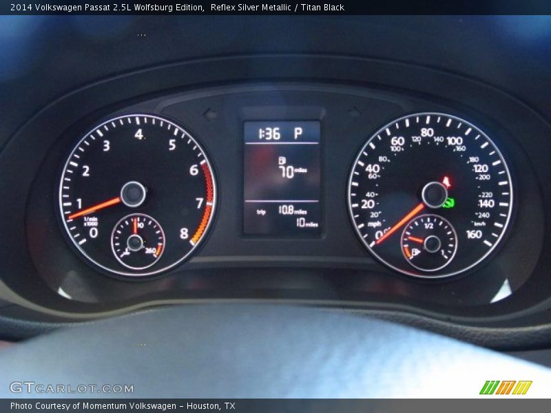 Reflex Silver Metallic / Titan Black 2014 Volkswagen Passat 2.5L Wolfsburg Edition