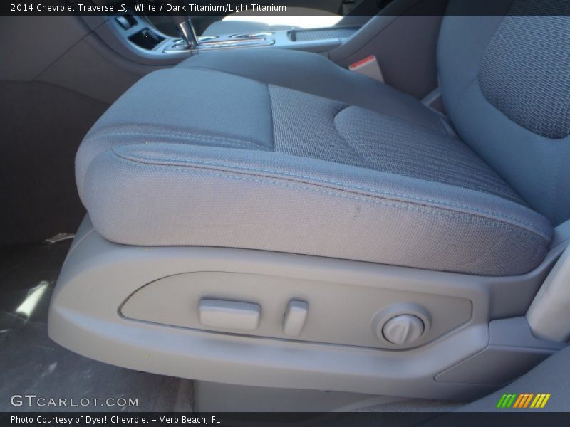 White / Dark Titanium/Light Titanium 2014 Chevrolet Traverse LS