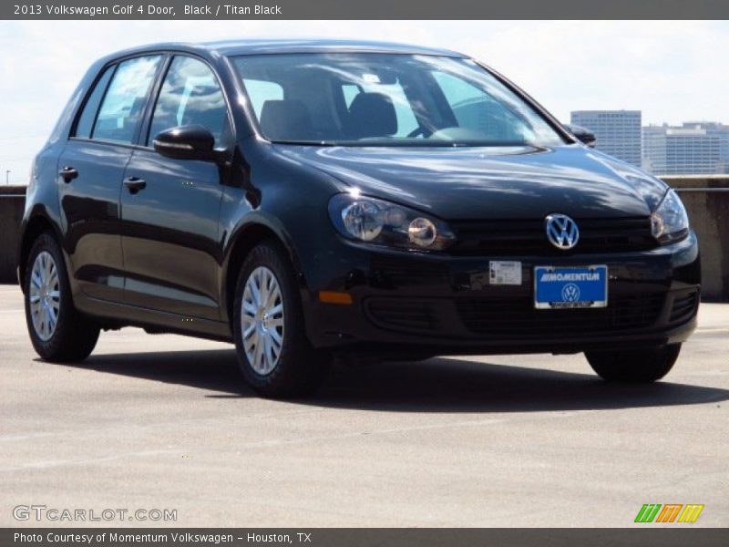 Black / Titan Black 2013 Volkswagen Golf 4 Door