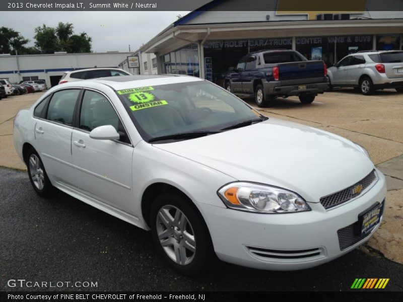 Summit White / Neutral 2013 Chevrolet Impala LT