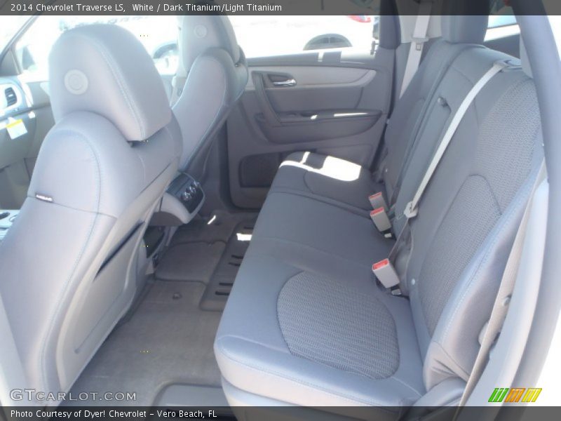 White / Dark Titanium/Light Titanium 2014 Chevrolet Traverse LS