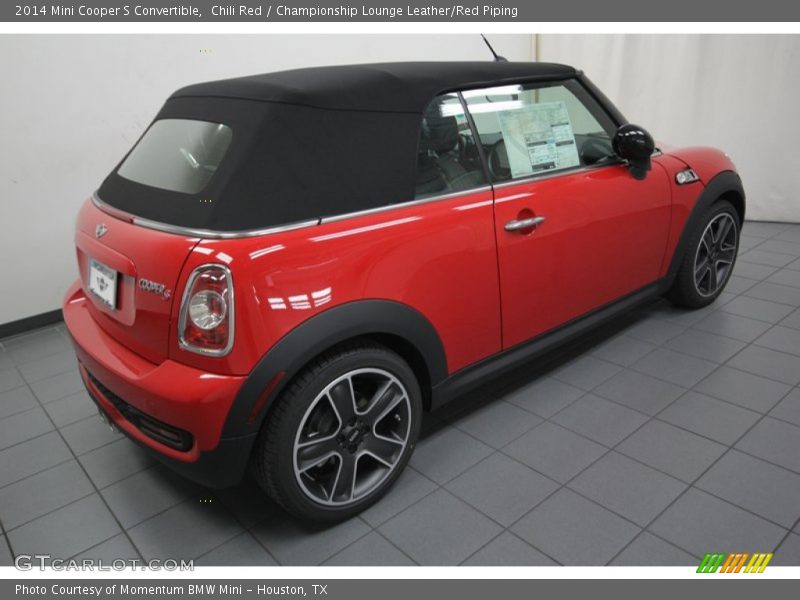 Chili Red / Championship Lounge Leather/Red Piping 2014 Mini Cooper S Convertible