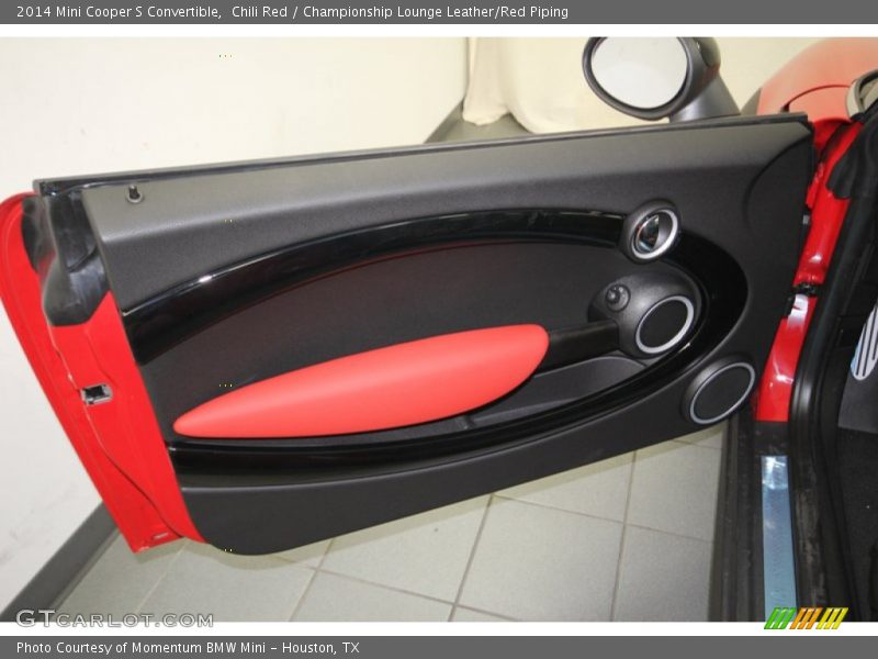 Chili Red / Championship Lounge Leather/Red Piping 2014 Mini Cooper S Convertible