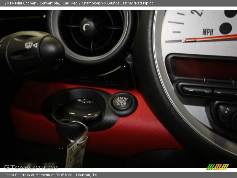Chili Red / Championship Lounge Leather/Red Piping 2014 Mini Cooper S Convertible