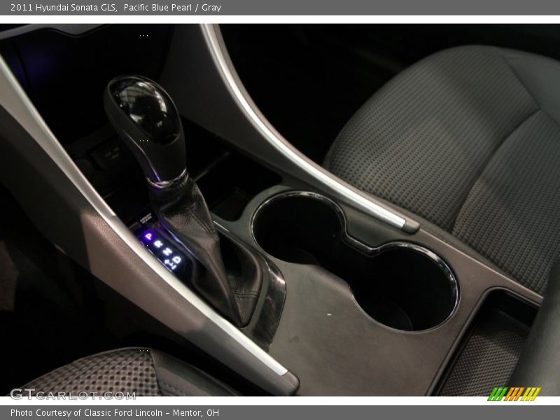 Pacific Blue Pearl / Gray 2011 Hyundai Sonata GLS