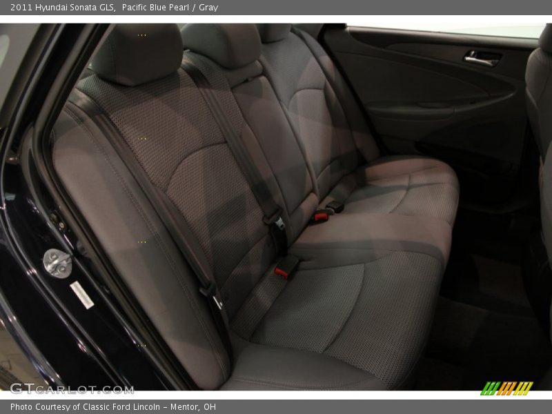 Pacific Blue Pearl / Gray 2011 Hyundai Sonata GLS