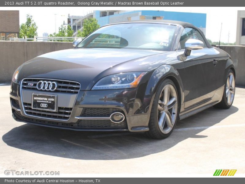 Oolong Gray Metallic / Madras Brown Baseball Optic Leather 2013 Audi TT S 2.0T quattro Roadster