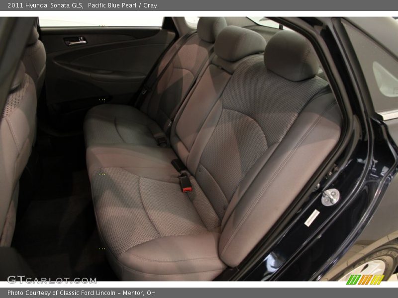 Pacific Blue Pearl / Gray 2011 Hyundai Sonata GLS