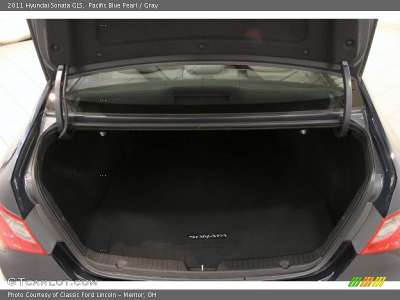 Pacific Blue Pearl / Gray 2011 Hyundai Sonata GLS