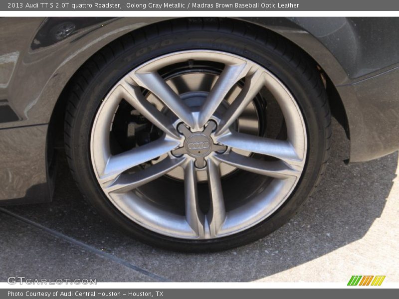 Oolong Gray Metallic / Madras Brown Baseball Optic Leather 2013 Audi TT S 2.0T quattro Roadster