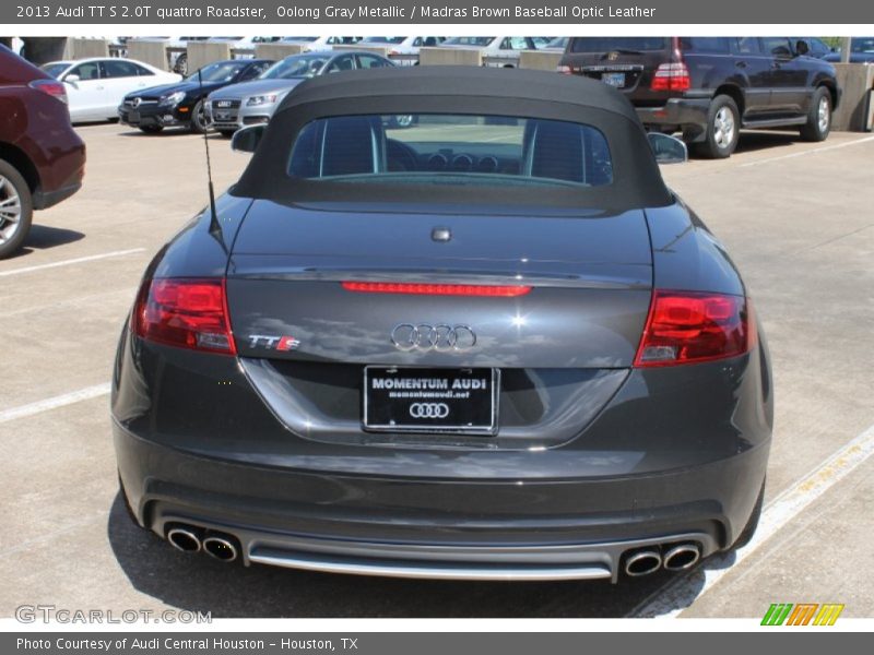 Oolong Gray Metallic / Madras Brown Baseball Optic Leather 2013 Audi TT S 2.0T quattro Roadster