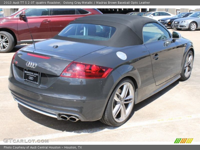 Oolong Gray Metallic / Madras Brown Baseball Optic Leather 2013 Audi TT S 2.0T quattro Roadster