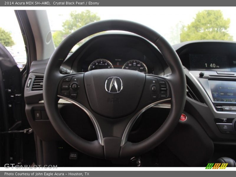 Crystal Black Pearl / Ebony 2014 Acura MDX SH-AWD