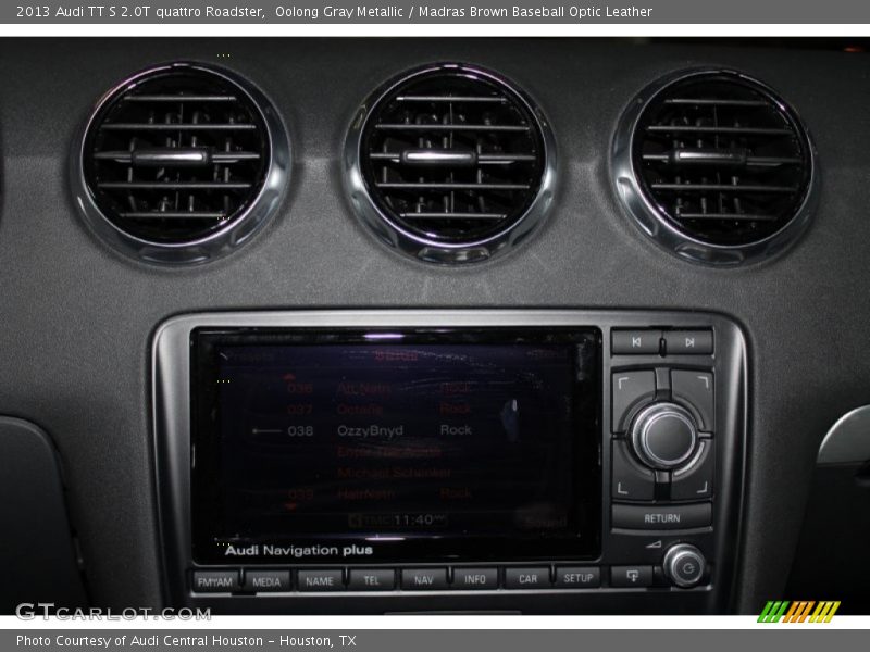 Oolong Gray Metallic / Madras Brown Baseball Optic Leather 2013 Audi TT S 2.0T quattro Roadster