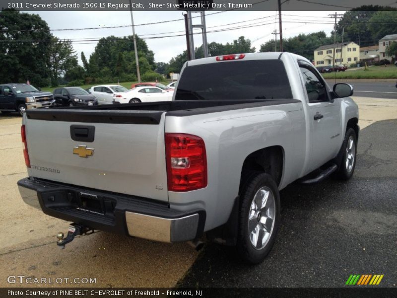 Sheer Silver Metallic / Dark Titanium 2011 Chevrolet Silverado 1500 LS Regular Cab