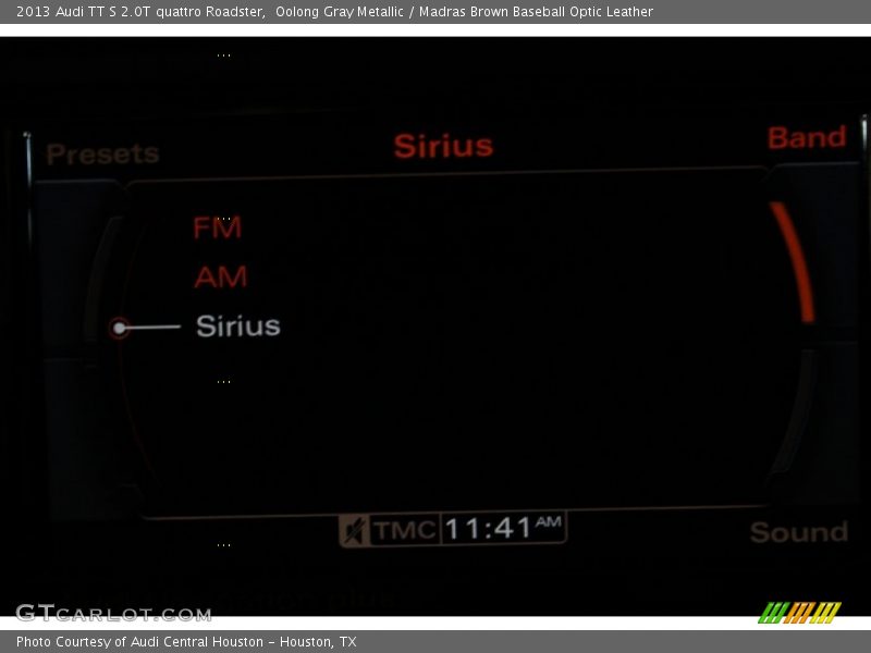Oolong Gray Metallic / Madras Brown Baseball Optic Leather 2013 Audi TT S 2.0T quattro Roadster