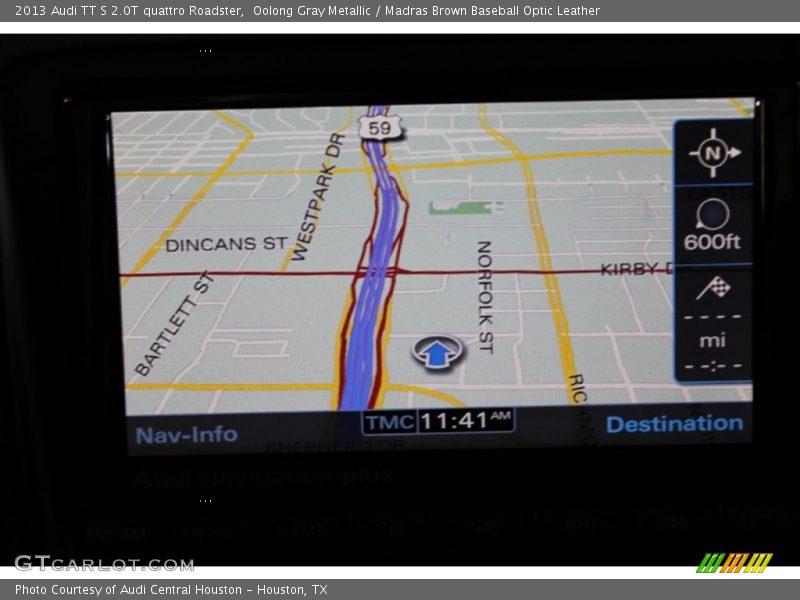 Oolong Gray Metallic / Madras Brown Baseball Optic Leather 2013 Audi TT S 2.0T quattro Roadster