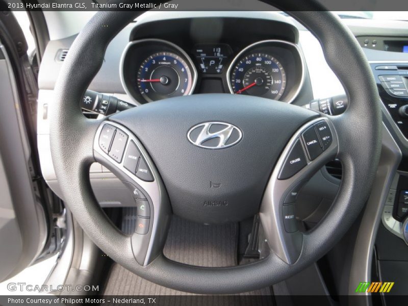 Titanium Gray Metallic / Gray 2013 Hyundai Elantra GLS