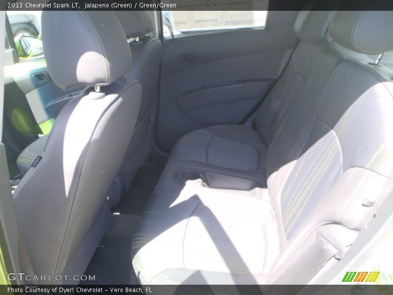 Jalapeno (Green) / Green/Green 2013 Chevrolet Spark LT