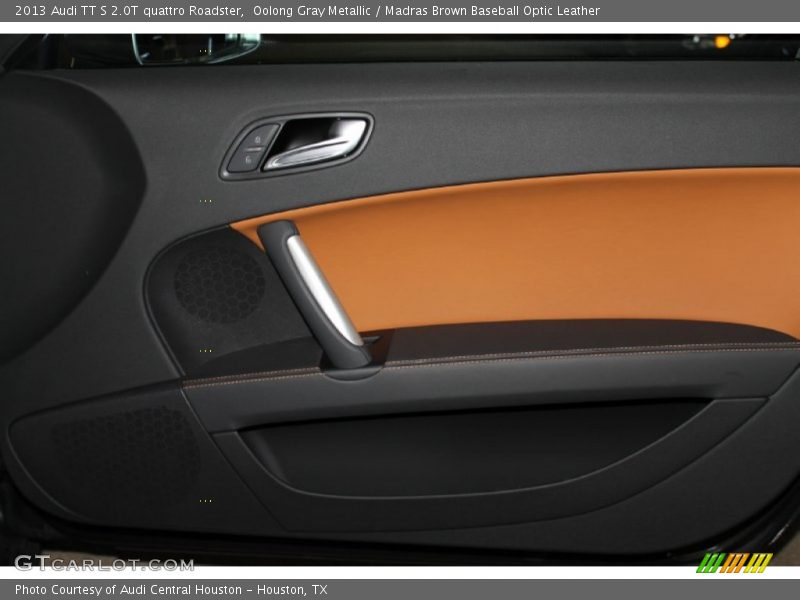 Oolong Gray Metallic / Madras Brown Baseball Optic Leather 2013 Audi TT S 2.0T quattro Roadster
