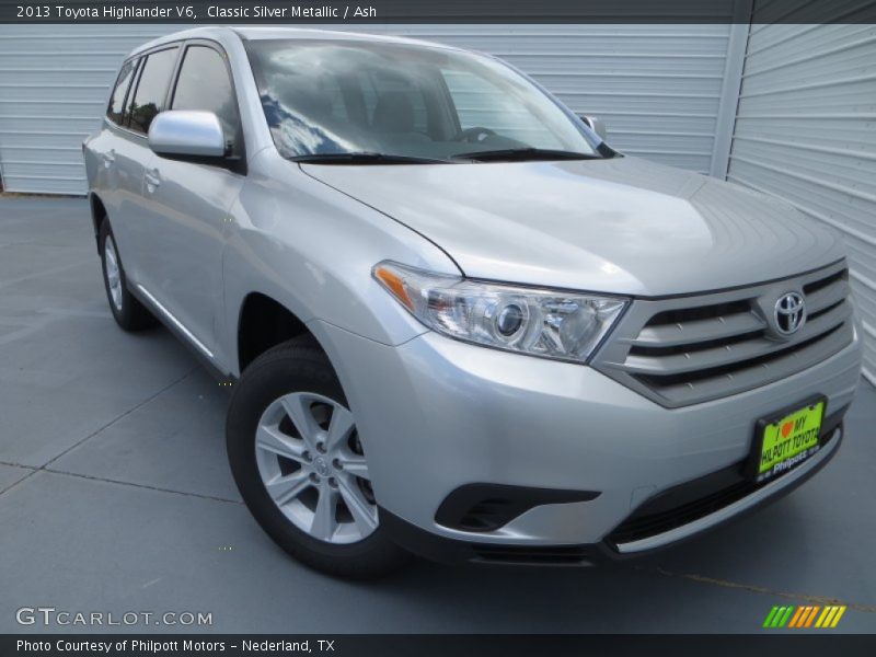 Classic Silver Metallic / Ash 2013 Toyota Highlander V6