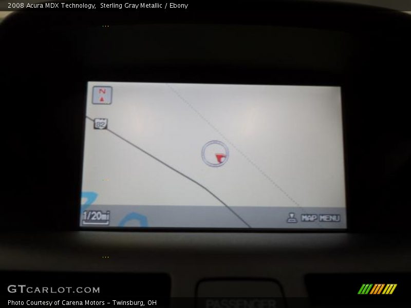 Sterling Gray Metallic / Ebony 2008 Acura MDX Technology