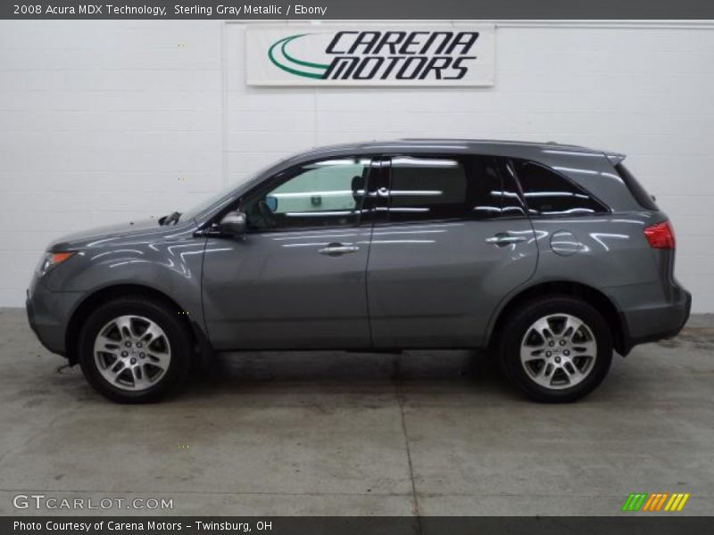 Sterling Gray Metallic / Ebony 2008 Acura MDX Technology