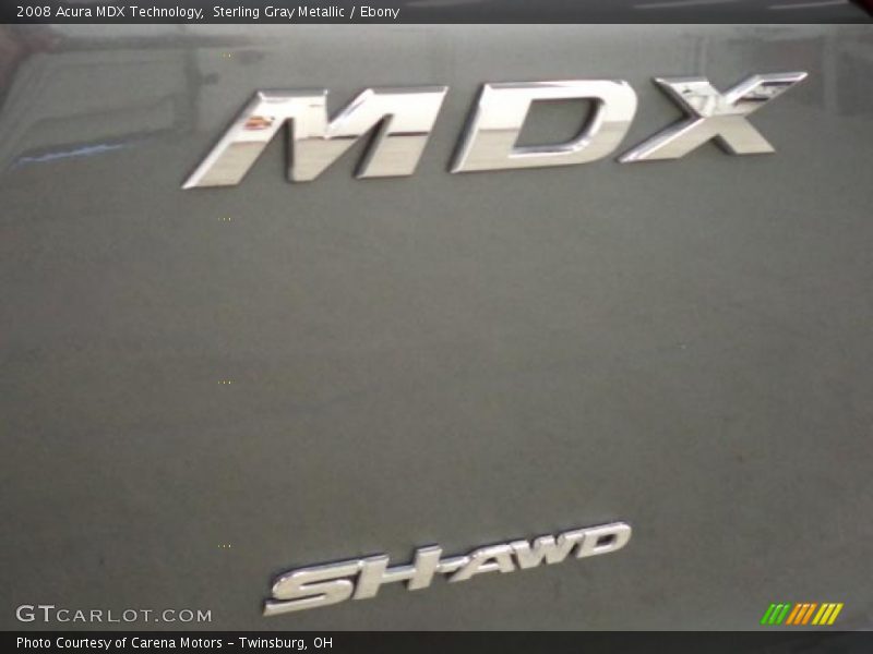 Sterling Gray Metallic / Ebony 2008 Acura MDX Technology
