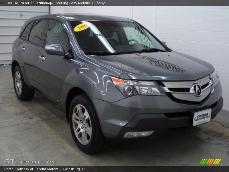 Sterling Gray Metallic / Ebony 2008 Acura MDX Technology