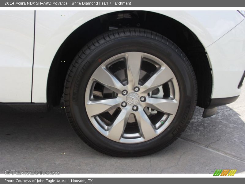 White Diamond Pearl / Parchment 2014 Acura MDX SH-AWD Advance