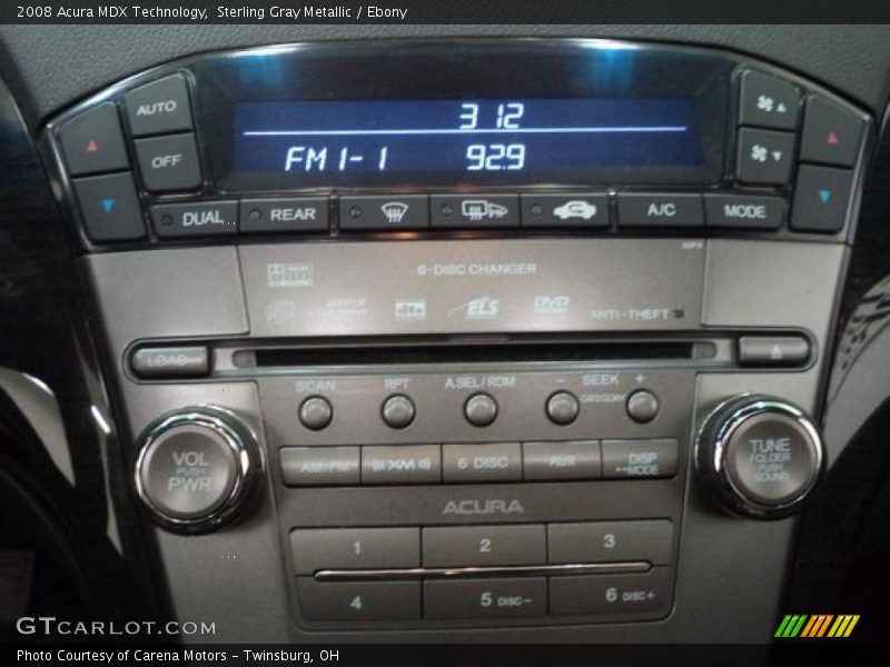 Sterling Gray Metallic / Ebony 2008 Acura MDX Technology