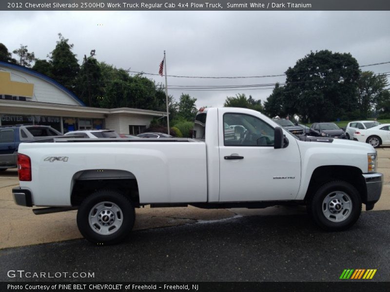 Summit White / Dark Titanium 2012 Chevrolet Silverado 2500HD Work Truck Regular Cab 4x4 Plow Truck