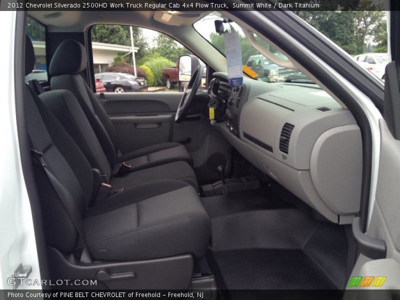 Summit White / Dark Titanium 2012 Chevrolet Silverado 2500HD Work Truck Regular Cab 4x4 Plow Truck