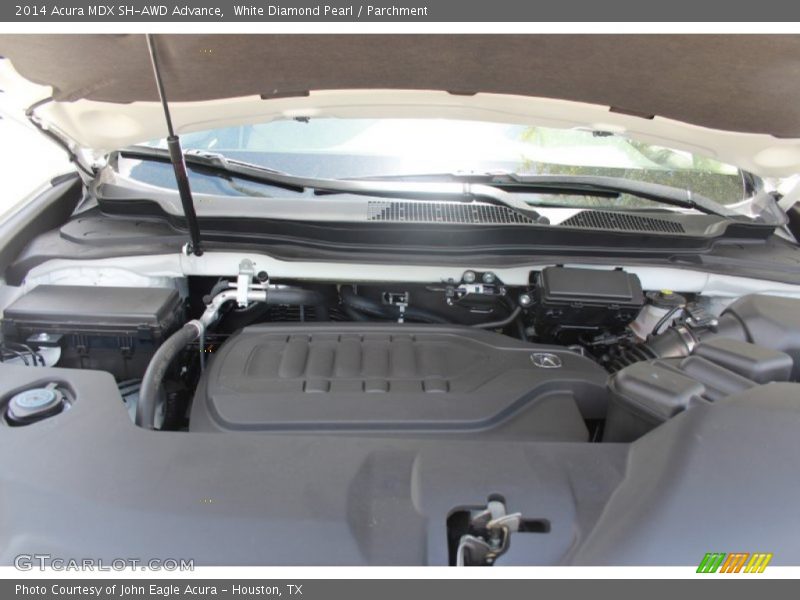 White Diamond Pearl / Parchment 2014 Acura MDX SH-AWD Advance